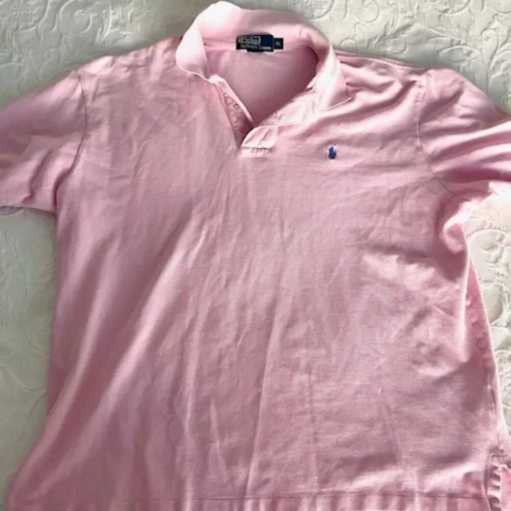 Polo Ralph Lauren Baby Pink Golf Fish Sport Polo Shirt Size XL